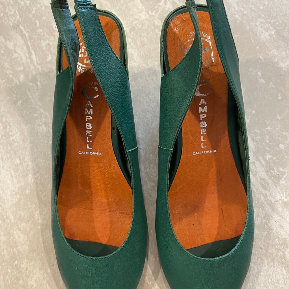 Jeffrey Campbell Green Wedge Shoes - Picture 2 of 14